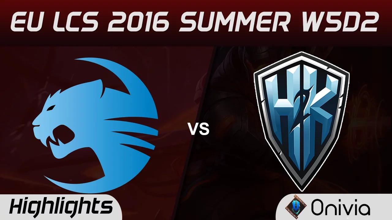 ROC vs H2K highlights Game 2 EU LCS 2016 Summer 5D2 Roccat vs H2K Gaming thumbnail