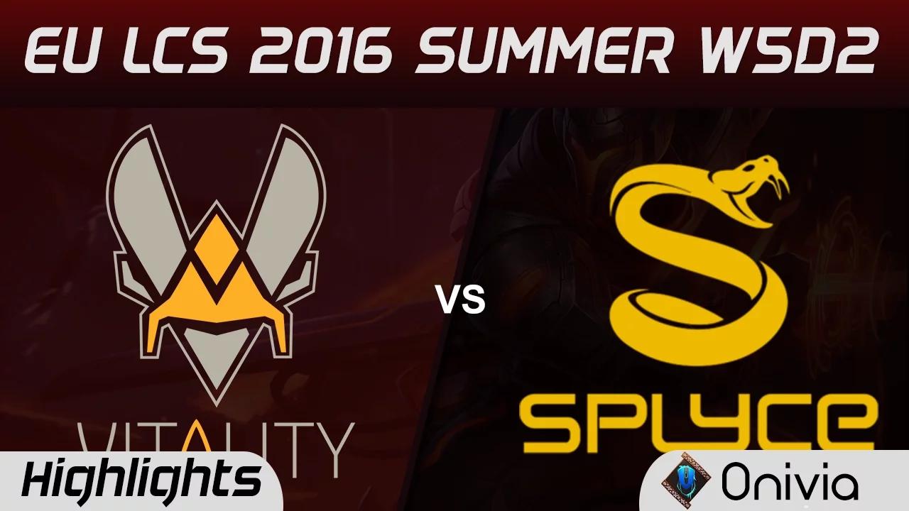 VIT vs SPY highlights Game 2 EU LCS 2016 Summer W5D2 VItality vs Splyce thumbnail