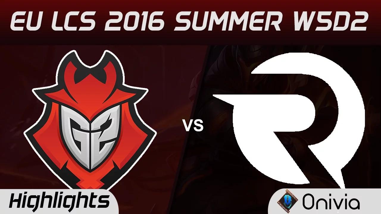 G2 vs OG highlights Game 2 EU LCS 2016 Summer 5D2 G2 vs Origen thumbnail