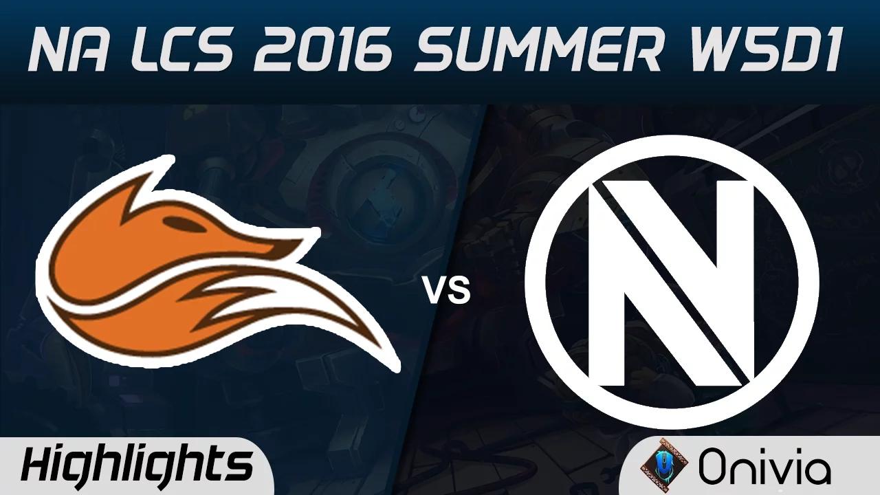 FOX vs NV highlights Game 1 NA LCS 2016 Summer W5D1 Echo Fox vs EnvyUs thumbnail