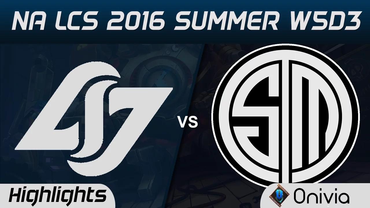 CLG vs TSM highlights Game 1 NA LCS 2016 Summer W5D3 Counter Logic Gaming vs Team Solo Mid thumbnail