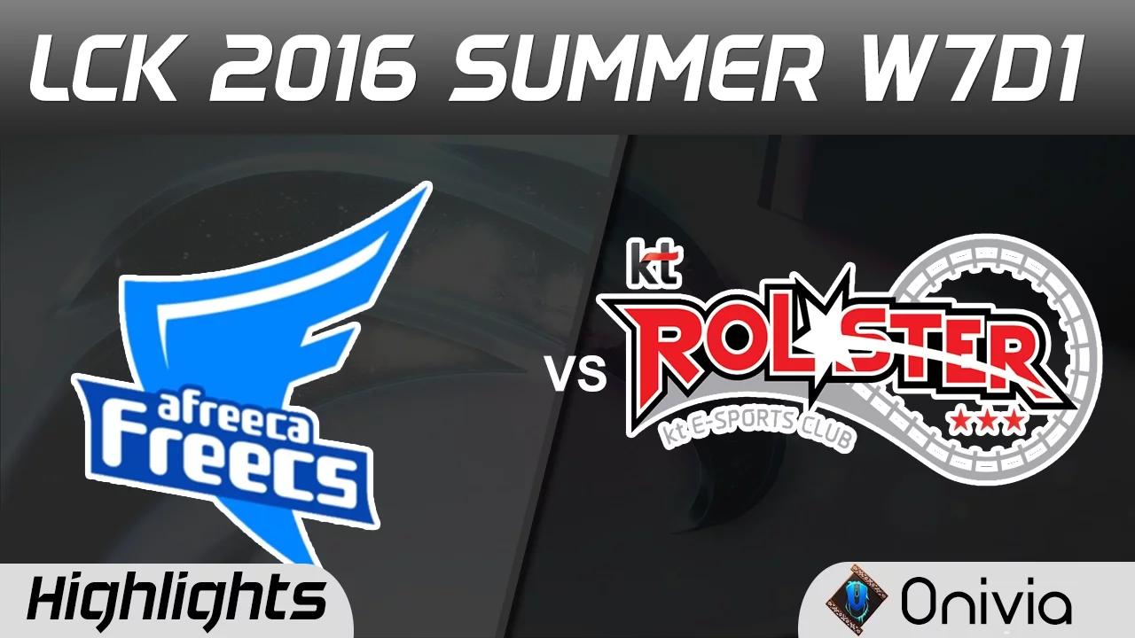 AFS vs KT Highlights Game 1 LCK Champions W7D1 2016 Afreeca Freecs vs KT Rolster thumbnail