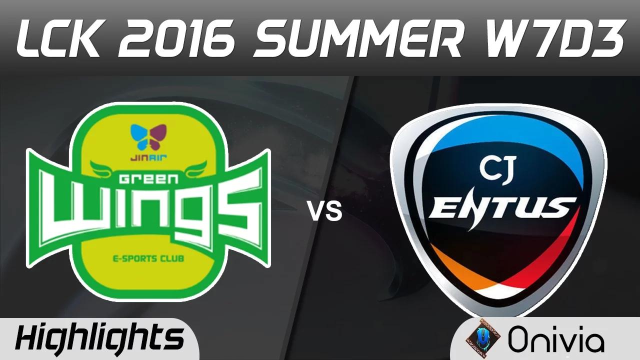 JAG vs CJ Highlights Game 2 LCK Champions W7D3 2016 Jin Air vs CJ Entus thumbnail