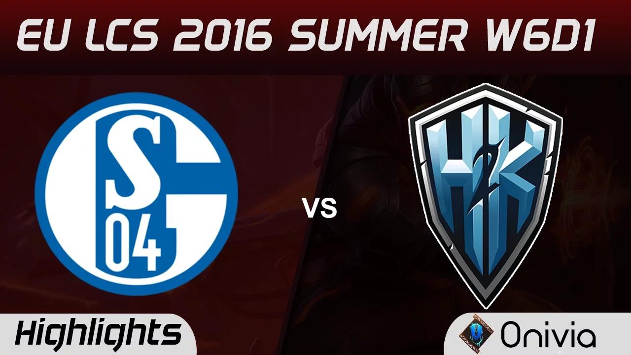 S04 vs H2K highlights Game 1 EU LCS 2016 Summer W6D1 Schalke 04 vs H2K Gaming thumbnail