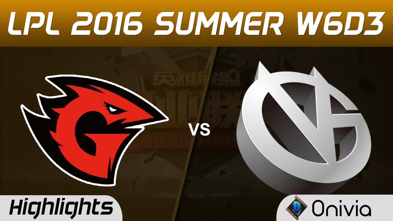 GT vs VG Highlights Game 2 Tencent LPL Summer 2016 W6D3 Game Talents vs Vici Gaming thumbnail