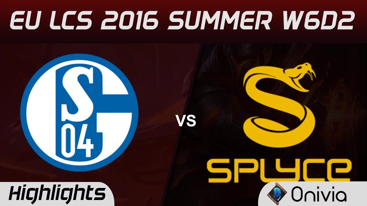 S04 vs SPY highlights Game 2 EU LCS 2016 Summer 6D2 Schalke 04 vs Splyce thumbnail