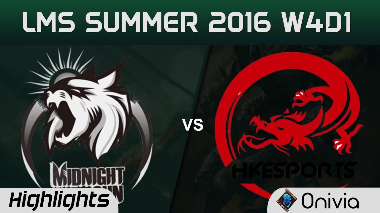 MSE vs HKE Highlights Game 1 LMS Summer 2016 W4D1 Midnight Sun vs Hong Kong Esports thumbnail