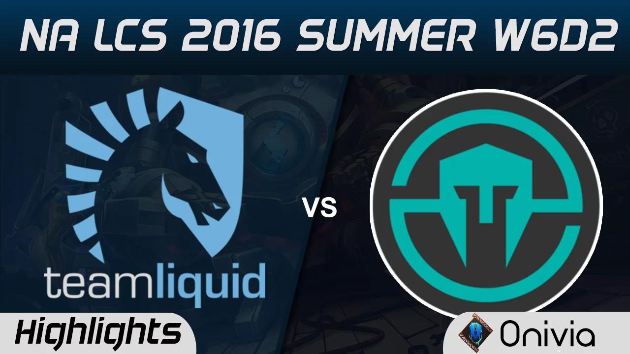 TL vs IMT highlights Game 1 NA LCS 2016 Summer W6D2 Team Liquid vs Immortals thumbnail