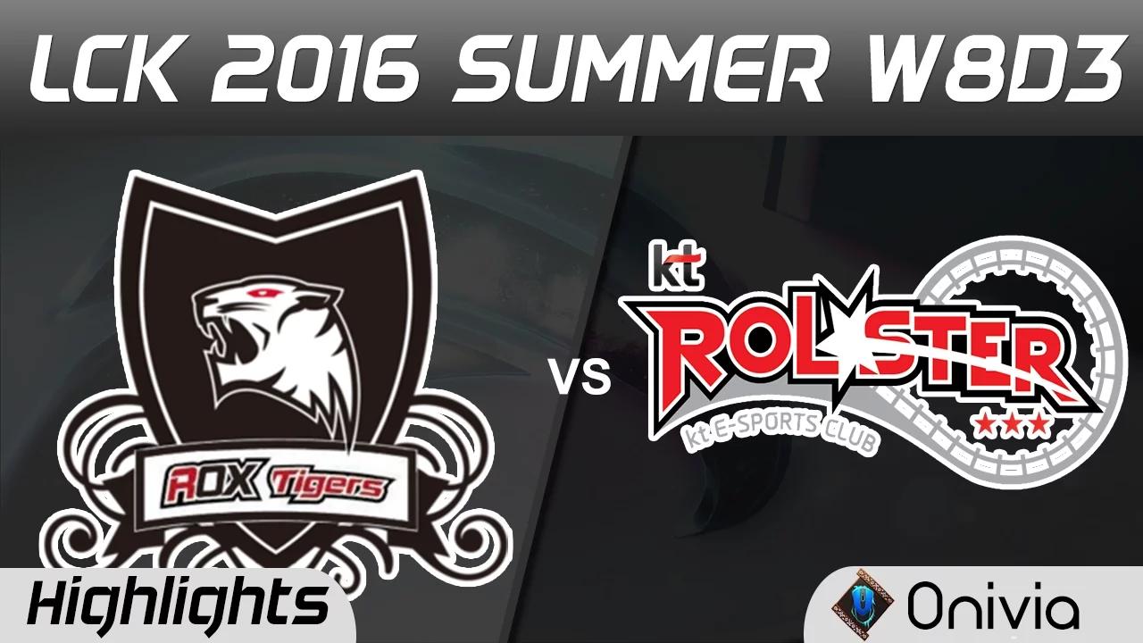 ROX vs KT Highlights Game 1 LCK Champions W8D3 2016 ROX Tigers vs KT Rolster thumbnail