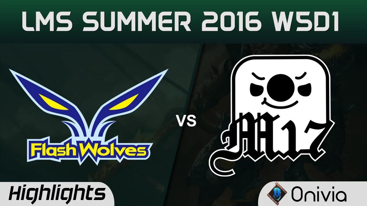 FW vs  M17 Highlights Game 2 LMS Summer 2016 W5D1 Flash Wolves vs Machi Esports thumbnail