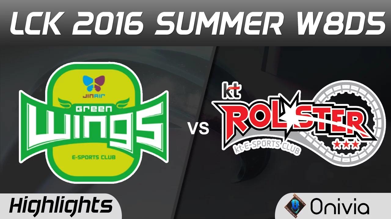 JAG vs KT Highlights Game 1 LCK Champions W8D5 2016 JinAir vs KT Rolster thumbnail