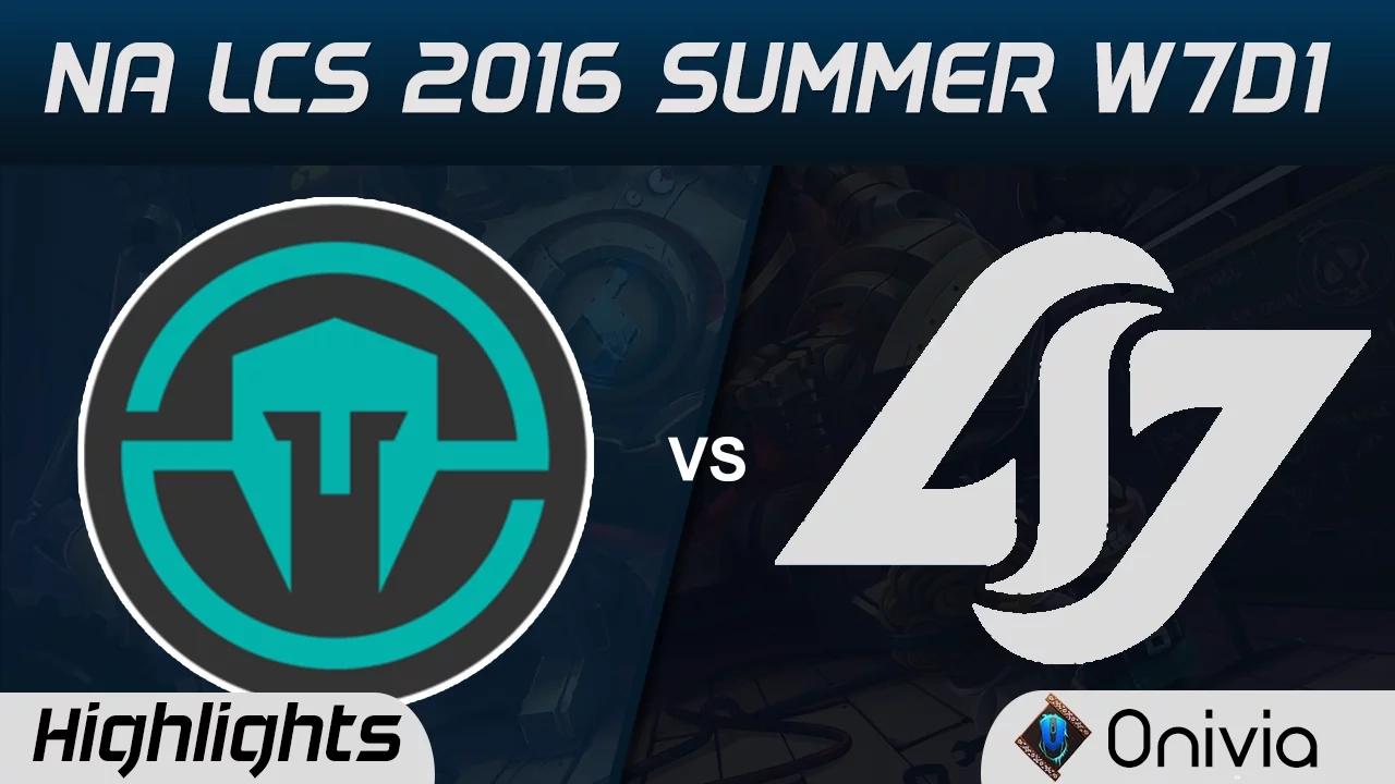 IMT vs CLG highlights Game 3 NA LCS 2016 Summer W7D1 Immortals vs Counter Logic Gaming thumbnail