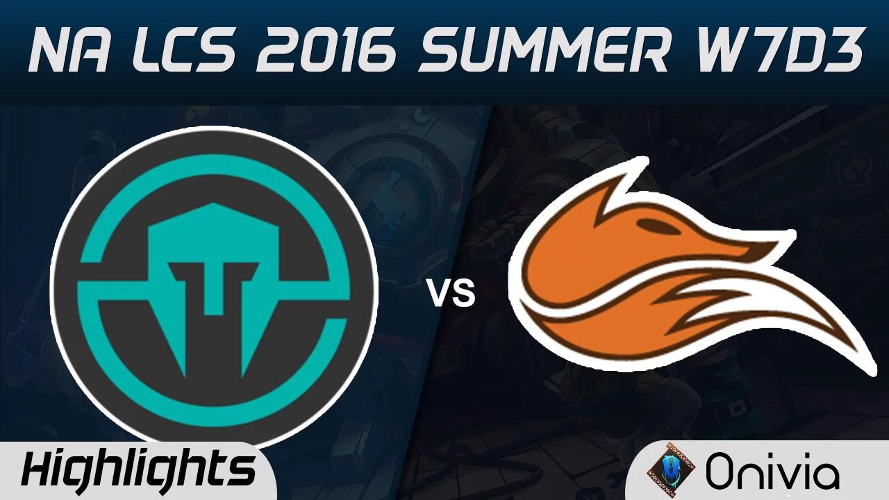 IMT vs FOX highlights Game 1 NA LCS 2016 Summer W7D3 Immortals vs Echo Fox thumbnail