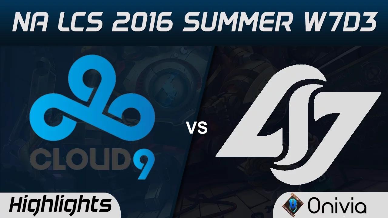 C9 vs CLG highlights Game 3 NA LCS 2016 Summer W7D3 Cloud9 vs Counter Logic Gaming thumbnail