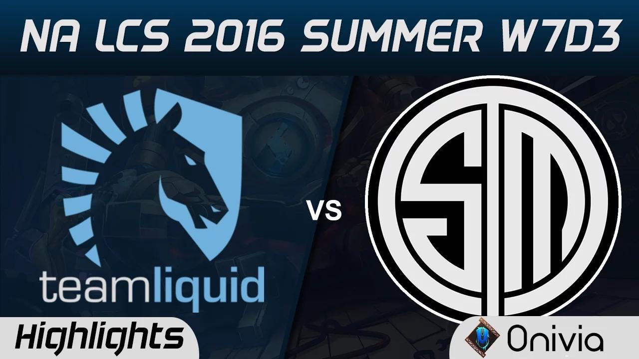 TL vs TSM highlights Game 1 NA LCS 2016 Summer W7D3 Team Liquid vs Team Solo Mid thumbnail