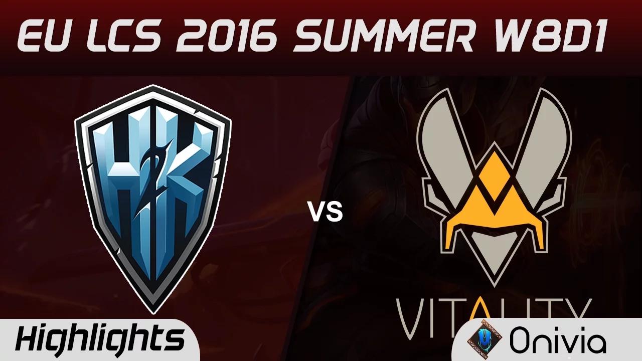 H2K vs VIT highlights Game 1 EU LCS 2016 Summer W8D1 H2K Gaming vs Vitality thumbnail