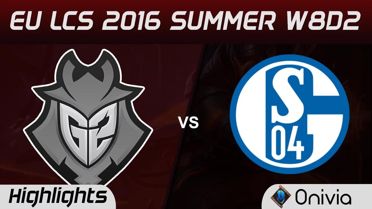 G2 vs S04 highlights Game 1 EU LCS 2016 Summer W8D2 G2 Esports vs Schalke 04 thumbnail