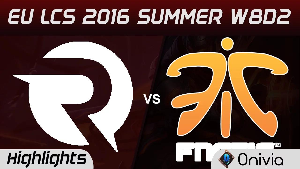 OG vs FNC highlights Game 1 EU LCS 2016 Summer W8D2 Origen vs Fnatic thumbnail