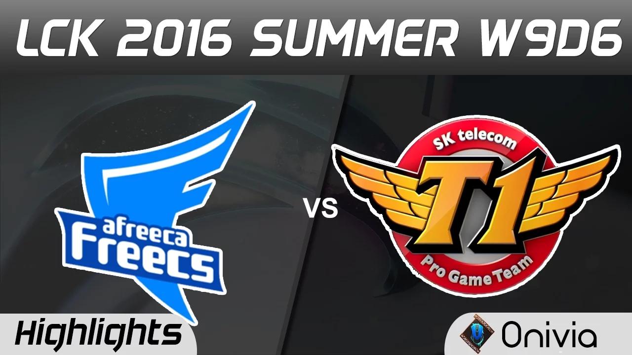 AFS vs SKT Highlights Game 1 LCK Champions W9D6 2016 Afreeca Freecs vs SK Telecom T1 thumbnail