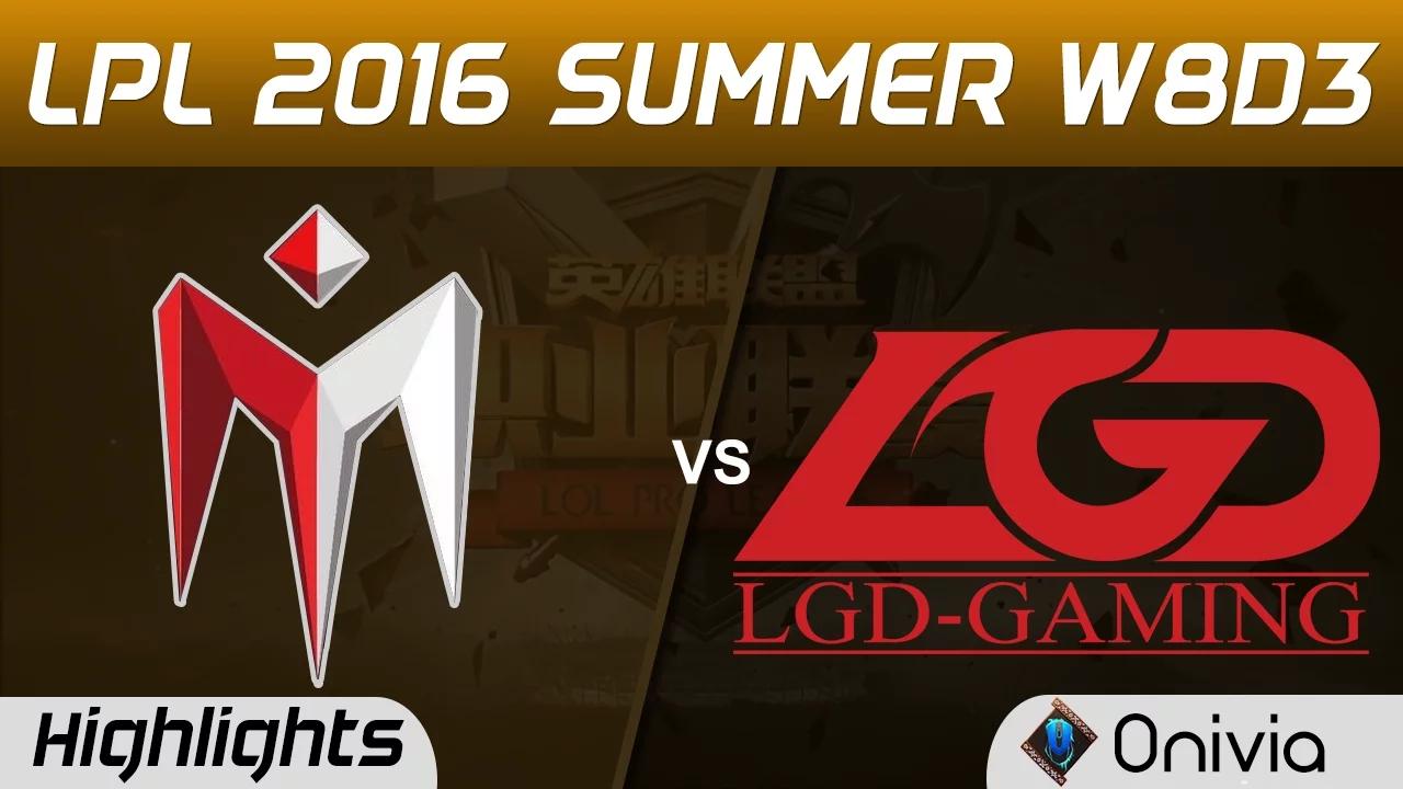 IM vs LGD Highlights Game 1 Tencent LPL Summer 2016 W8D3 I May vs LGD thumbnail