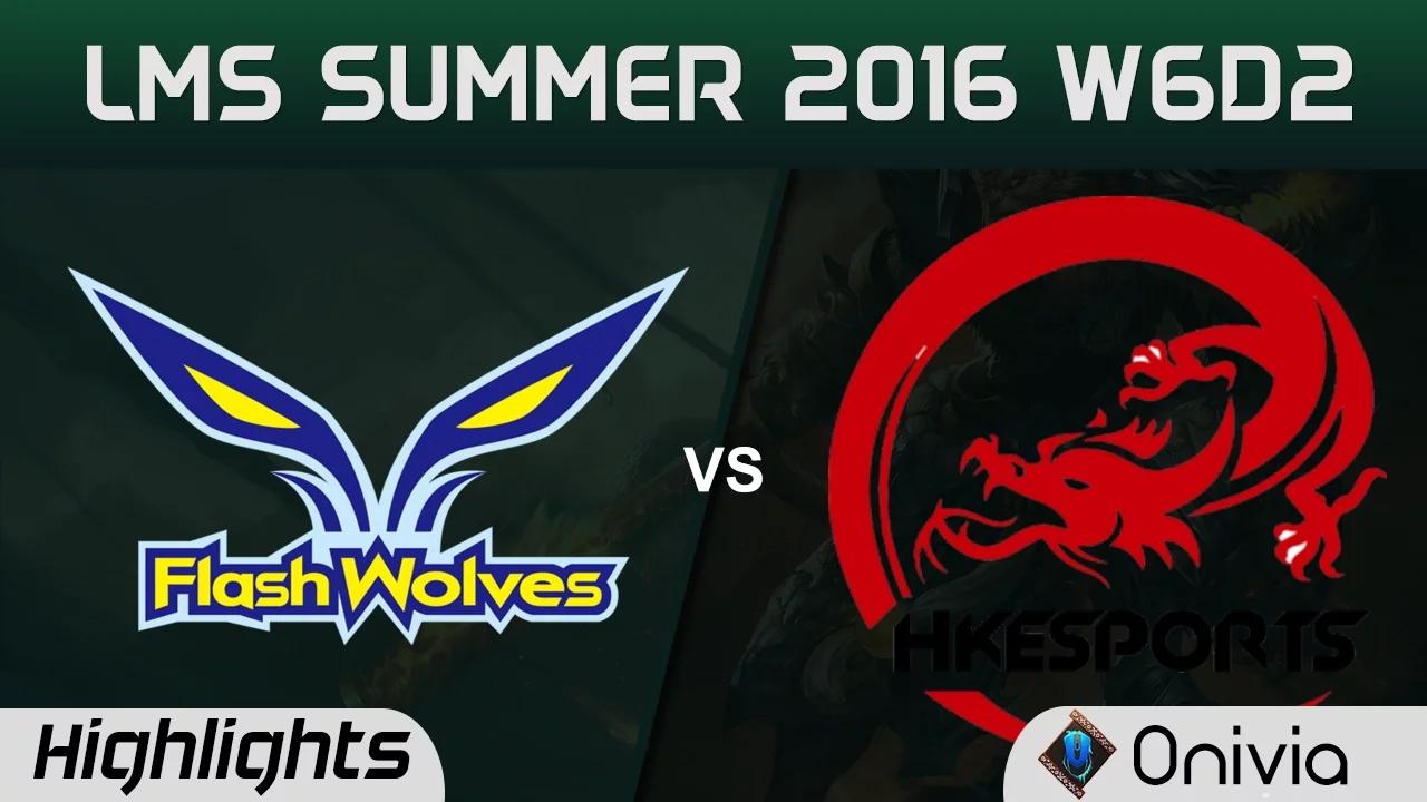 FW vs HKE Highlights Game 1 LMS Summer 2016 W6D2 Flash Wolves vs Hong Kong Esports thumbnail