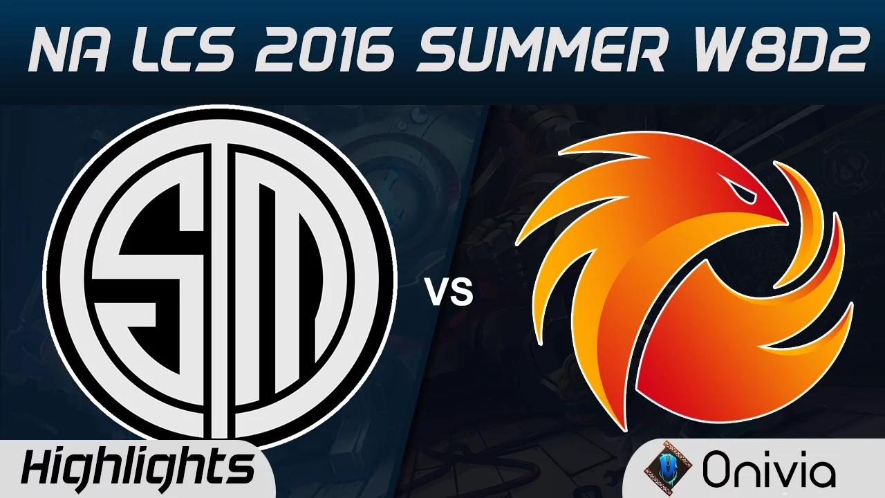 TSM vs P1 highlights Game 1 NA LCS 2016 Summer W8D2 Team Solo Mid vs Phoenix1 thumbnail