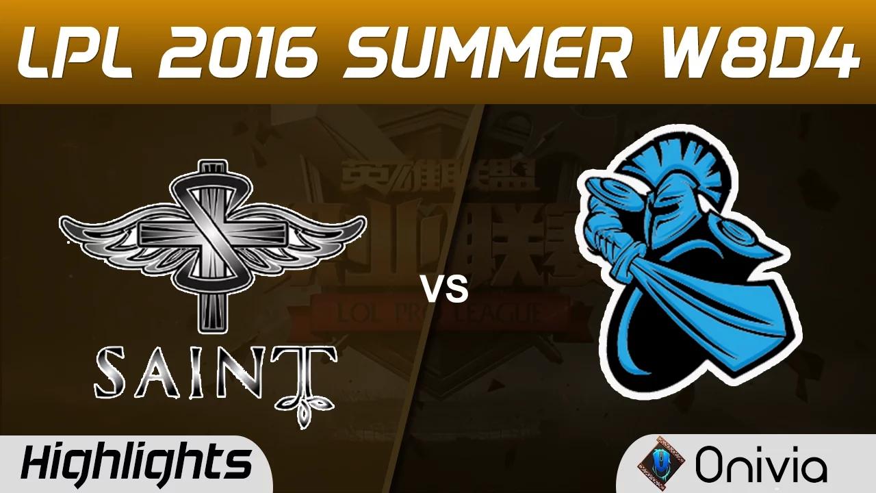 SAT vs NB Highlights Game 2 Tencent LPL Summer 2016 W8D4 Saint vs NewBee thumbnail