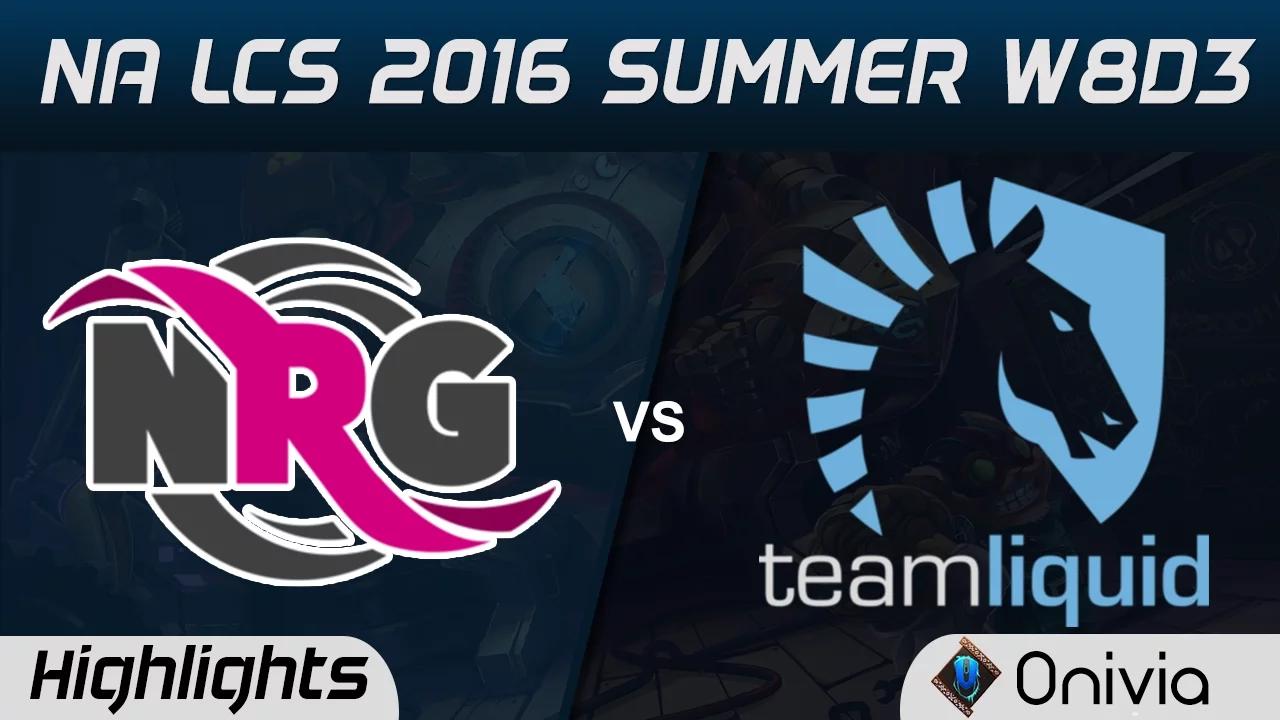 NRG vs TL highlights Game 1 NA LCS 2016 Summer W8D3 NRG Esports vs Team Liquid thumbnail