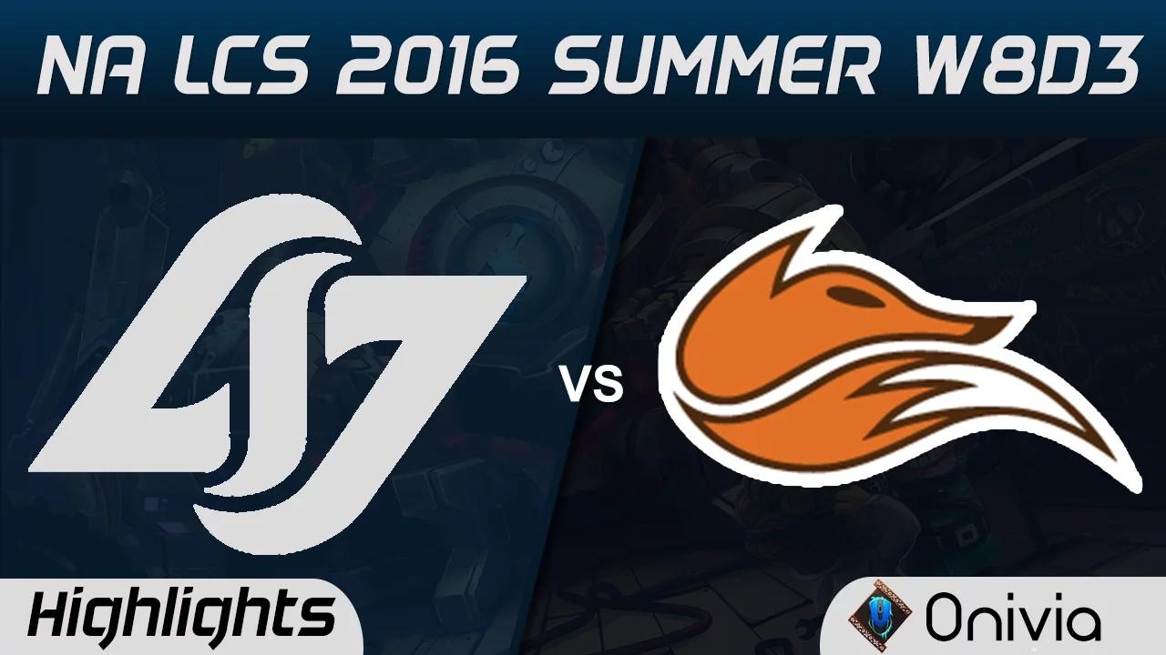 FOX vs CLG highlights Game 2 NA LCS 2016 Summer W8D3 Echo Fox vs Counter Logic Gaming thumbnail