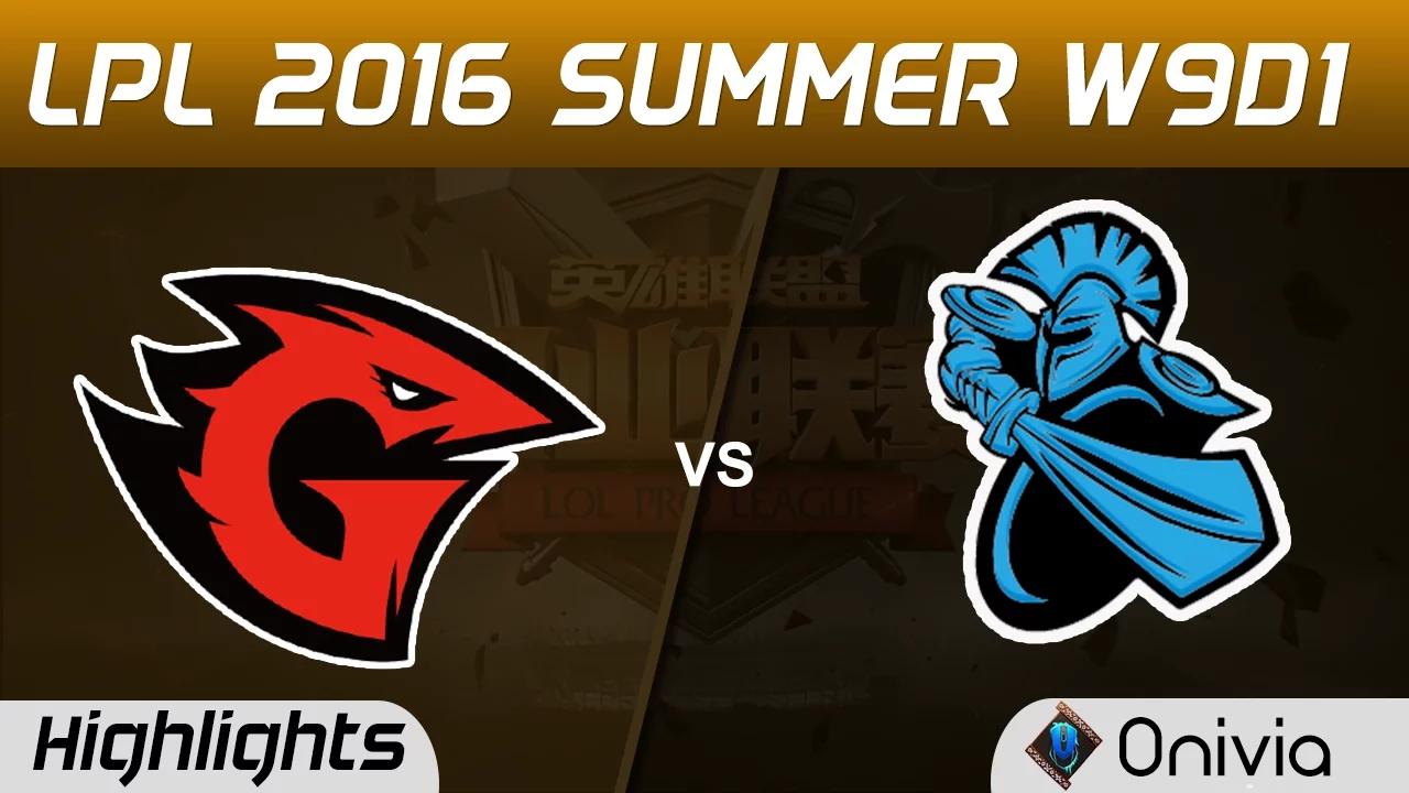 GT vs NB Highlights Game 1 Tencent LPL Summer 2016 W9D1 Saint vs Invictus Gaming thumbnail