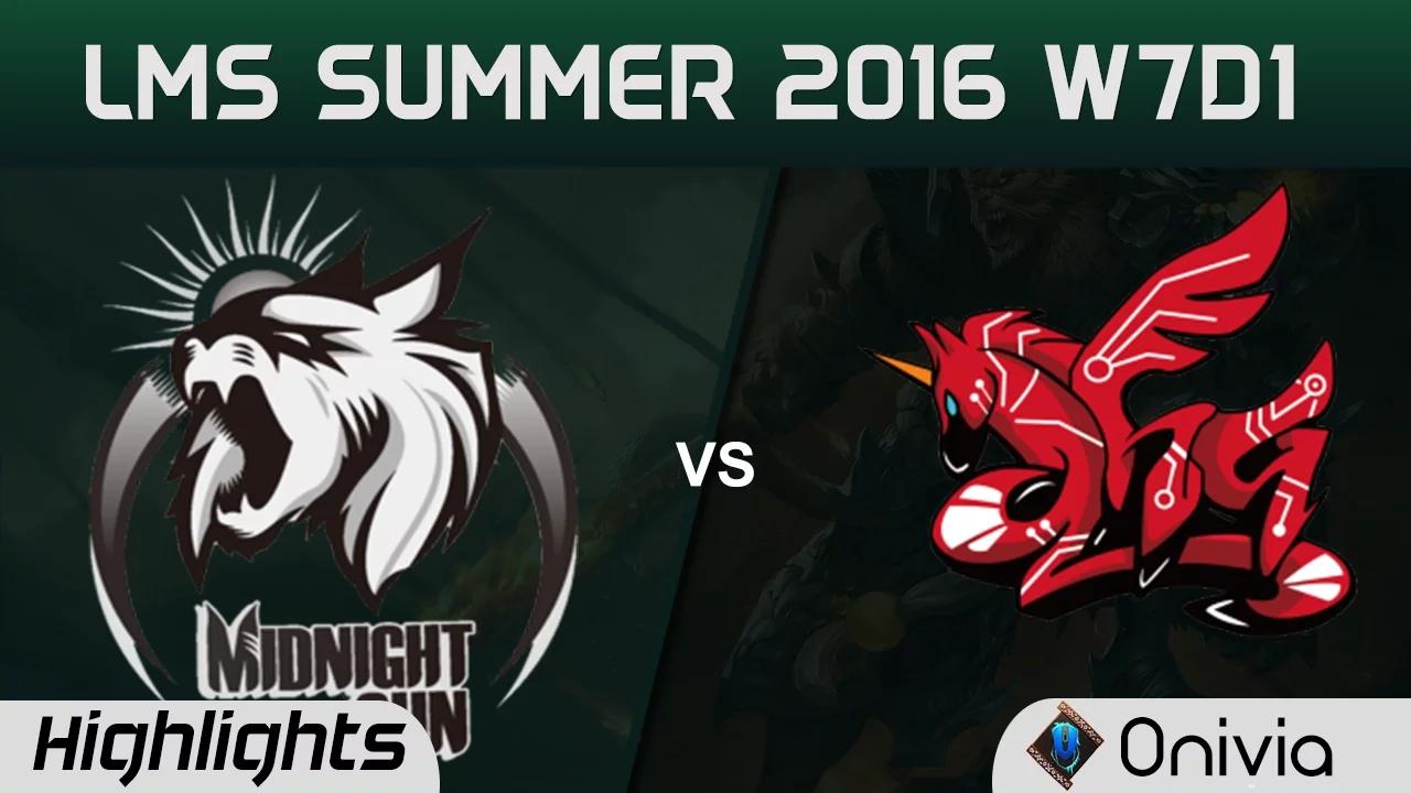 MSE vs AHQ Highlights Game 2 LMS Summer 2016 W7D1 Midnight Sun vs AHQ thumbnail