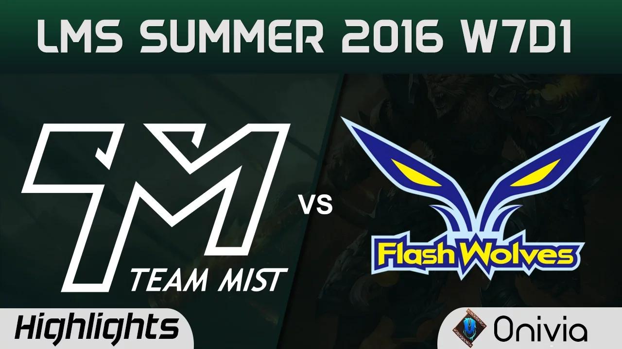 TM vs FW Highlights Game 1 LMS Summer 2016 W7D1 Team Mist vs Flash Wolves thumbnail