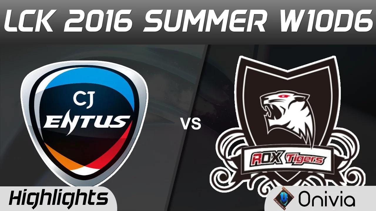 CJ vs ROX Highlights Game 2 LCK Champions W10D6 2016 CJ Entus vs ROX Tigers thumbnail