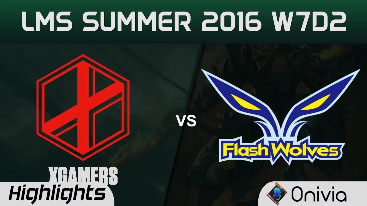 XG vs FW Highlights Game 1 LMS Summer 2016 W7D2 xGamers vs Flash Wolves thumbnail