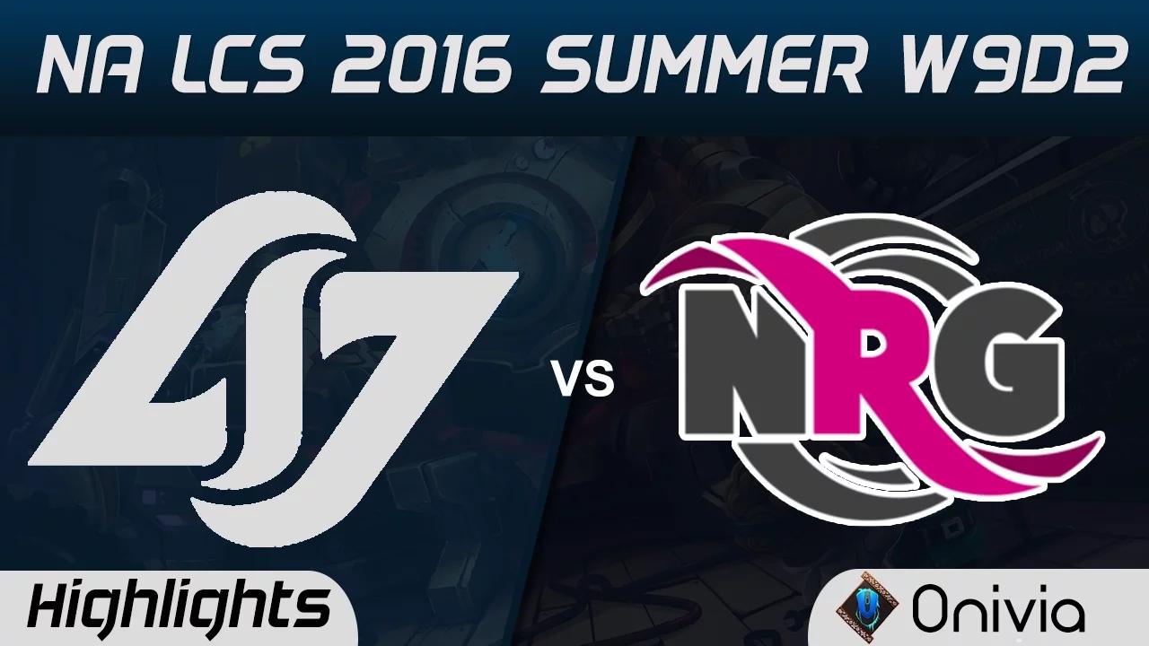 CLG vs NRG highlights Game 2 NA LCS 2016 Summer W9D2 Coutner Logic Gaming vs NRG Espors thumbnail