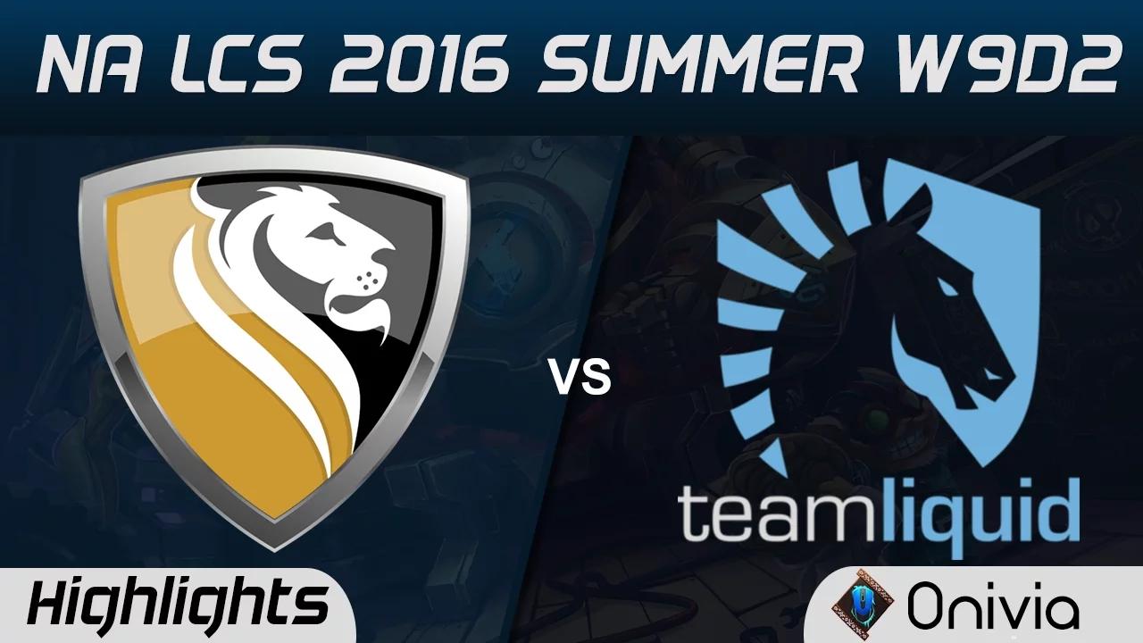 APX vs TL highlights Game 3 NA LCS 2016 Summer W9D2 Apex vs Team Liquid thumbnail