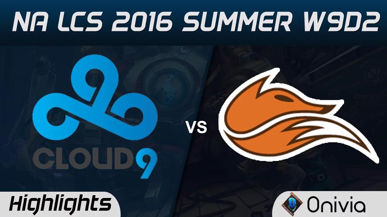 C9 vs FOX highlights Game 2 NA LCS 2016 Summer W9D2 Cloud9 vs Echo Fox thumbnail