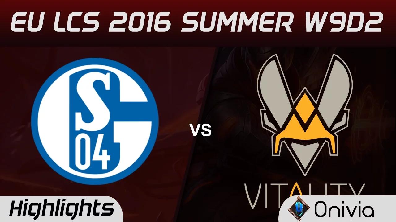 S04 vs VIT highlights Game 1 EU LCS 2016 Summer W9D2 Schalke 04 vs Vitality thumbnail