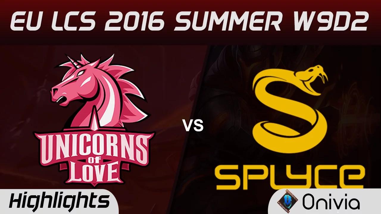 UOL vs SPY highlights Game 1 EU LCS 2016 Summer W9D2 Unicorns of Love vs Splyce thumbnail