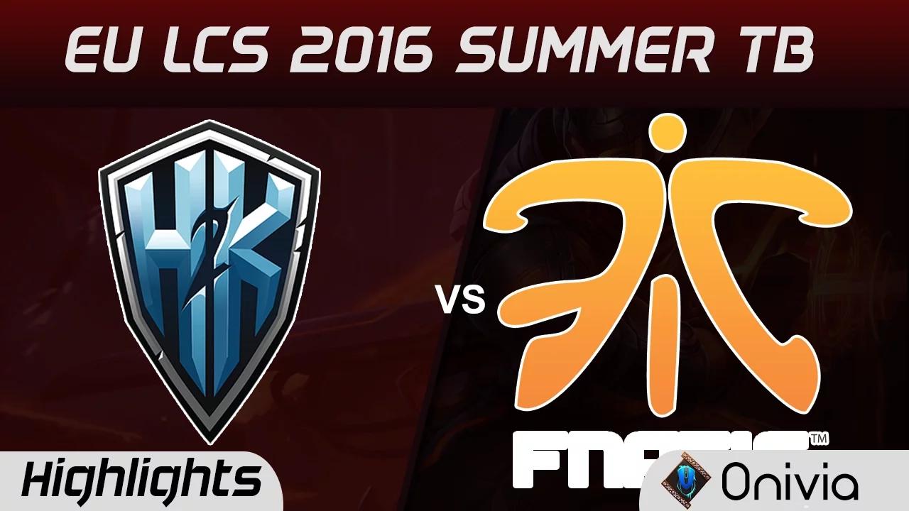 H2K vs FNC Tie Breaker highlights EU LCS 2016 Summer H2K vs Fnatic thumbnail