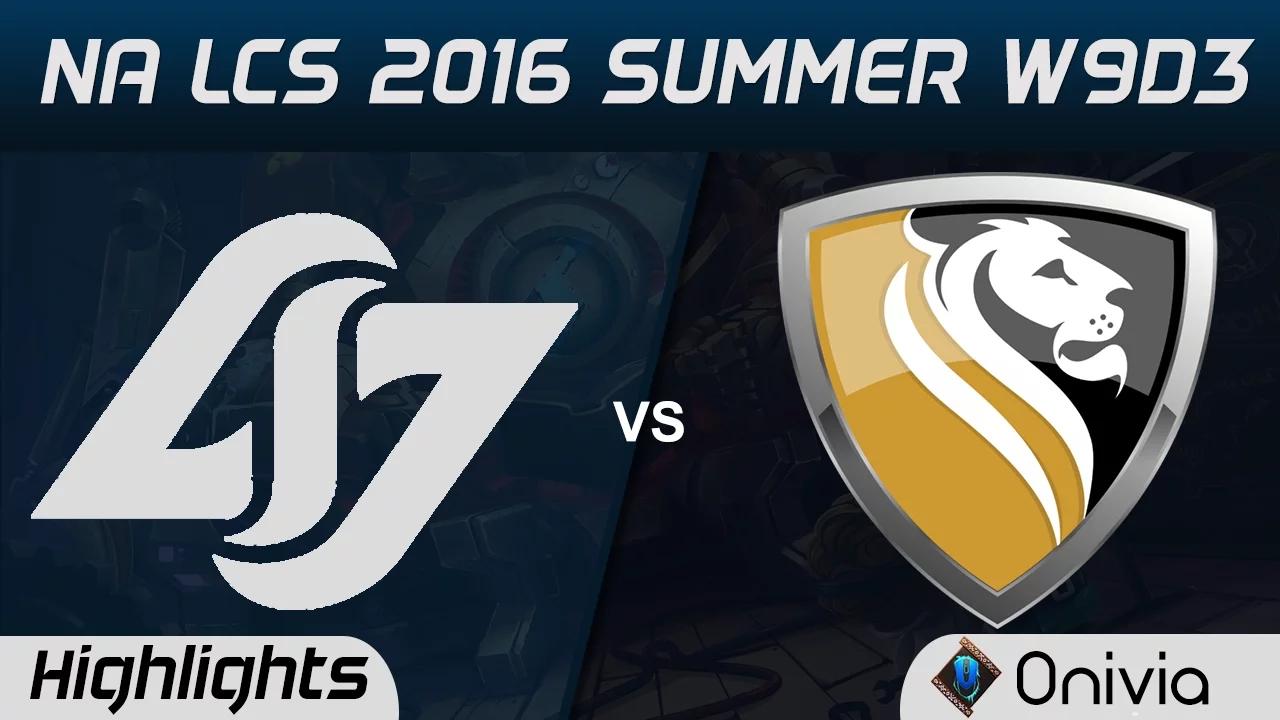 CLG vs APX highlights Game 2 NA LCS 2016 Summer W9D3 Counter Logic Gaming vs Apex thumbnail