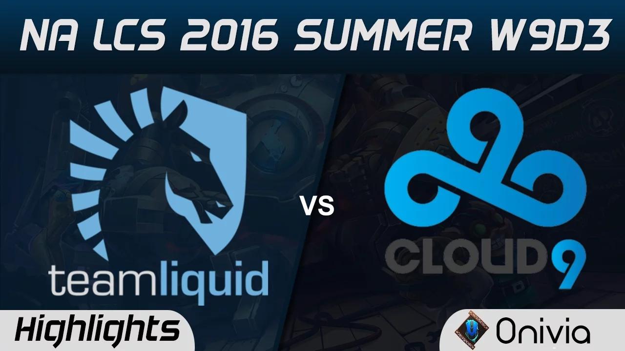 TL vs C9 highlights Game 2 NA LCS 2016 Summer W9D3 Team Liquid vs Cloud9 thumbnail