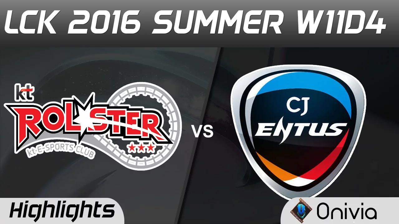 KT vs CJ Highlights Game 2 LCK Champions W11D4 2016 KT Rolster vs CJ Entus thumbnail