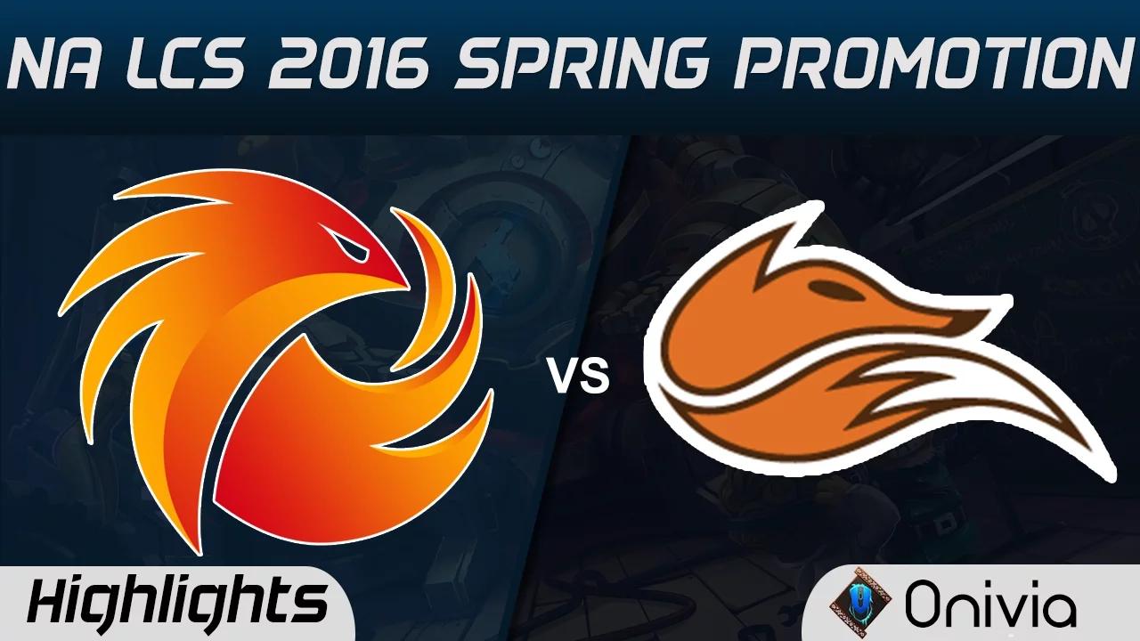 P1 vs FOX highlights Game 1 NA LCS 2016 Spring Promotion Phoenix1 vs Echo Fox thumbnail