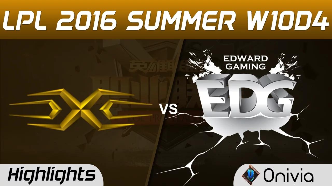 SS vs EDG Highlights Game 1 Tencent LPL Summer 2016 W10D4 Snake vs Edward Gaming thumbnail