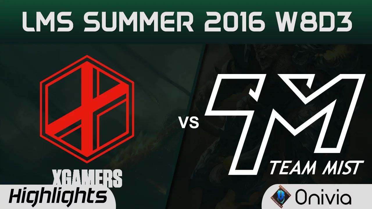 XG vs TM Highlights Game 1 LMS Summer 2016 W8D3 xGamers vs Team Mist thumbnail