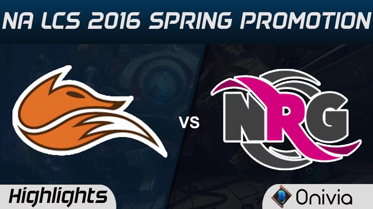 FOX vs NRG highlights Game 3 NA LCS 2016 Spring Promotion Echo Fox vs NRG Esports thumbnail