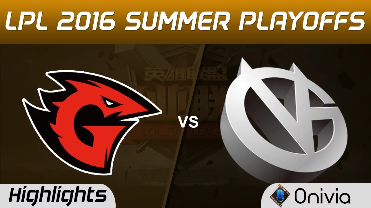 GT vs VG Highlights Game 4 Tencent LPL Summer Playoffs 2016 Game Talents vs Vici Gaming thumbnail