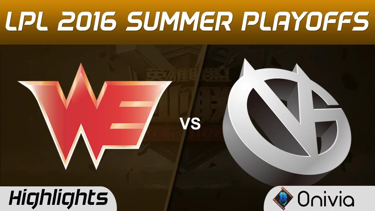 WE vs VG Highlights Game 4 Tencent LPL Summer Playoffs 2016 Team WE vs Vici Gaming thumbnail