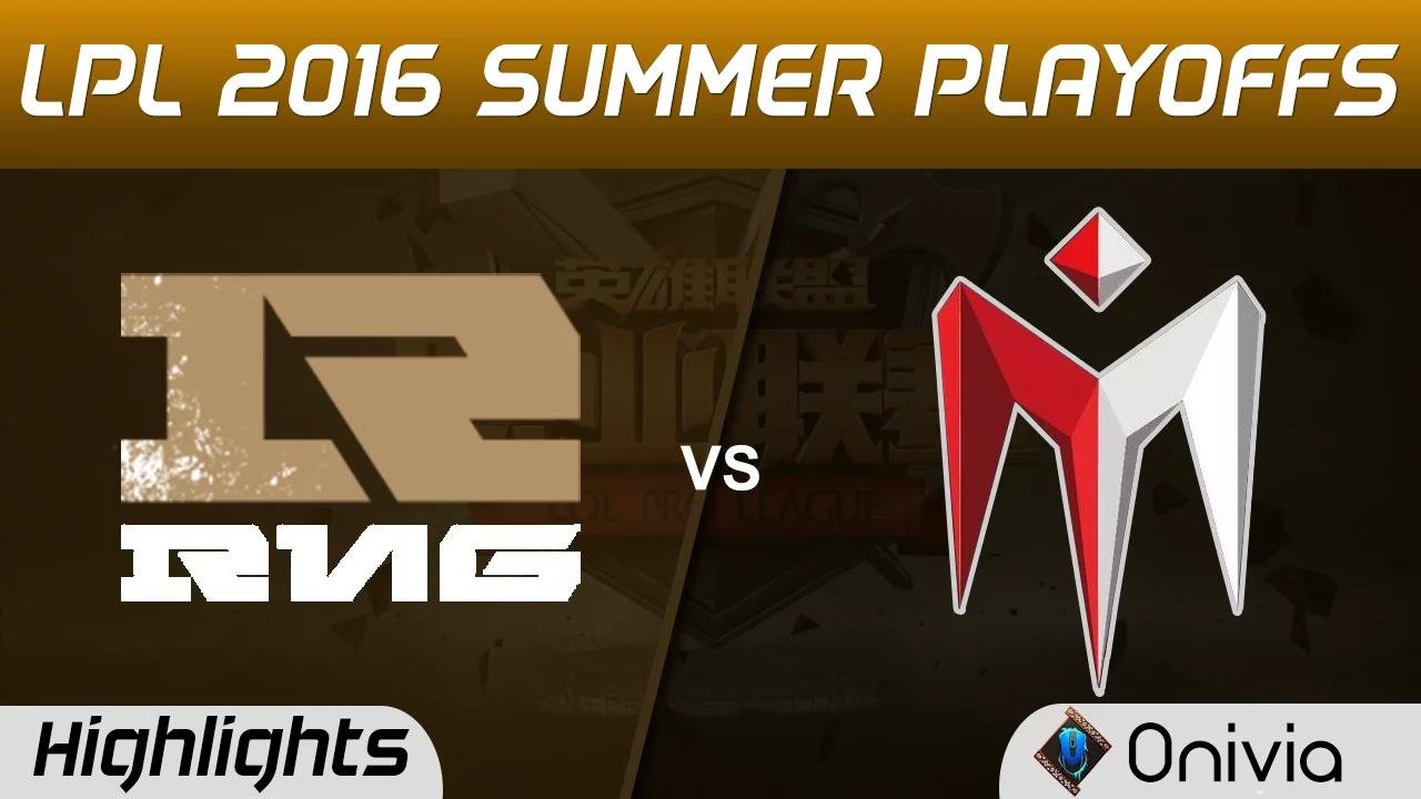 RNG vs IM Highlights Game 2 Tencent LPL Summer Playoffs Semi Finals 2016 Royal Never Give Up vs I Ma thumbnail